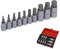 Dapetz ® Drive Hex Bit Socket Set 3/8 1/2 Allen Key SAE Imperial Socket Drive Adaptor Chrome Vanadium Steel For Torque, Ratchet Wrench & Impact Power Drills 10PCS