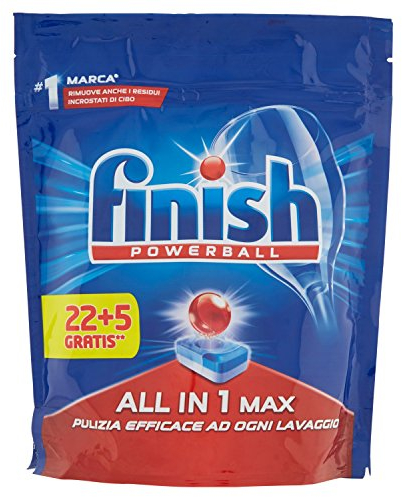 Finish All-in-One Max Dishwasher Cleaner, 22 + 5 Tabs, 502 g Regular