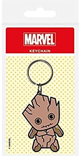 Marvel Kawaii - Groot, Schlüsselanhänger aus Gummi, 4.5 x 6 cm