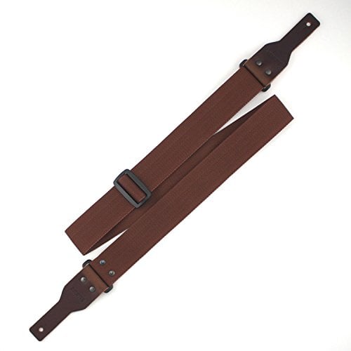 Richter Leder Racoon Brown - Handgearbeiteter Gitarrengurt