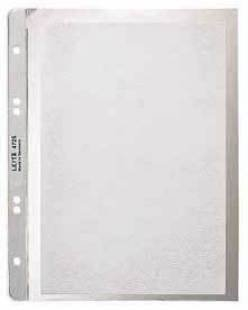 Esselte Leitz LEITZ Prospekthülle extrastark, A5, PP, genarbt, 0,13 mm oben offen, dokumentenecht, Lochung: 80-80-
