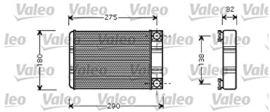 VALEO Klimaanlagen - Leistungsstarkes Heizelement - | Kompatibel mit: MERCEDES-BENZ C-CLASS, C-CLASS Coupe, C-CLASS T-Model, CLC-CLASS, CLK, CLK Cabriolet, SL, SLR