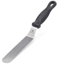 De Buyer - Mini-spatule pâtissière coudée en acier inoxydable FKOfficium - 12 cm -, Noir, Argenté