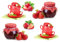 Stickers DÉCORATIFS Fruit Cuisine JUS Cocktail Exotique à découper (Planche à Stickers Dimensions 21x28cm en Papier ADHESIF Transparent)