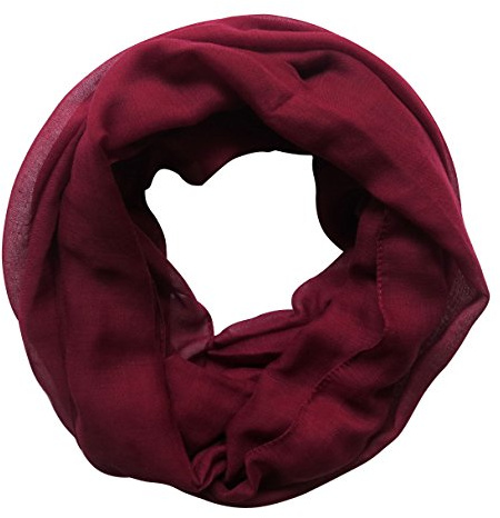 Lina & Lily Plain Farbe Damen Loop Schal Schlauchschal