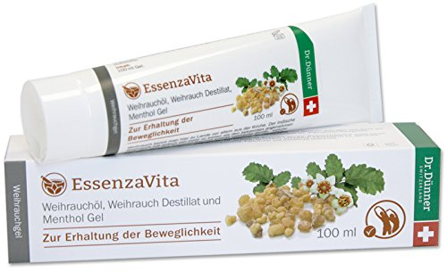 Dr.Dünner EssenzaVita Beweglichkeitsgel 100 ml | Weihrauchöl, Weihrauch Destillat & Menthol Gel zieht schnell & vollständig ein | ideal für Massagen zur Erhaltung der Beweglichkeit