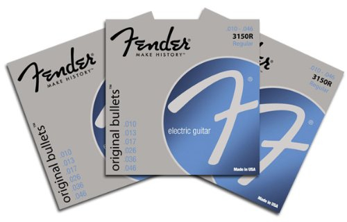 Fender Original Bullets E-Gitarrensaiten Regular 3150R 10-46 3er Pack