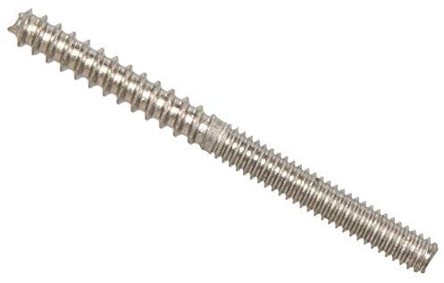 Hillman 44945 1/4-20 x 2-Inch Stainless Steel Hanger Bolts, 15-Pack