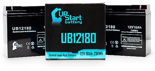 2x Pack - Replacement for APC SMART-UPS 1500 SUA1500I Battery - Compatible UB12180 Universal Sealed Lead Acid Battery (12V 18Ah 18000mAh T4 Terminal AGM SLA)