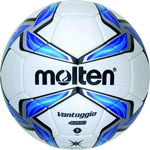 molten Fußball F5V4200, Weiß/Blau/Silber, 5