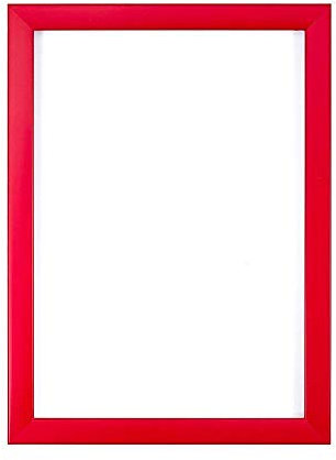 rot- A3 - Regenbogenfarbiger Bilderrahmen/Foto-/Posterrahmen -mit einer Rückwand aus MDF - aus bruchsicherem Plexiglas aus Styrol für hohe Klarheit