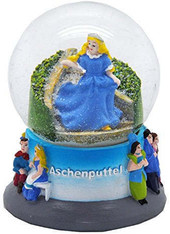 30036 Märchen Schneekugel Aschenputtel 65mm Schüttelkugel Glitzerkugel Märchenmotiv Cinderella