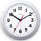 Acctim 74317 Parona, Silver Radio Controlled Wall Clock, 23cm Diameter