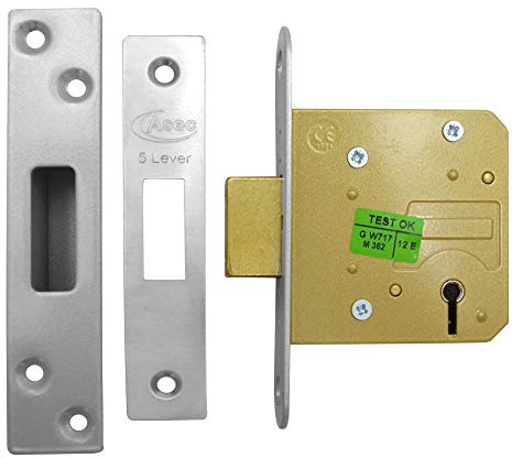 Asec Deadlock 64mm SS 5 Lever