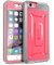 SUPCASE Unicorn Beetle Pro Rugged Holster Cover with Built-in Screen Protector for 4.7-Inch iPhone 6S, Pink/Gray
