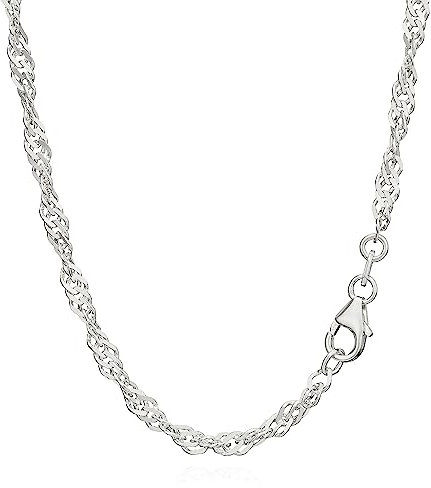 NKlaus 50cm Singapurkette 925 Silber elegante Halskette Breite: 3,0mm Collier 5,8g schwer 5922