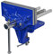 Faithfull FAIV34 Clamp Mounted Woodworking Vice 150 mm (6 Inch) Jaw Width, Blue
