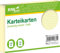 RNK 114861 - Karteikarten kariert 5 mm, gelb, DIN A6, 1 Packung à 100 Karten
