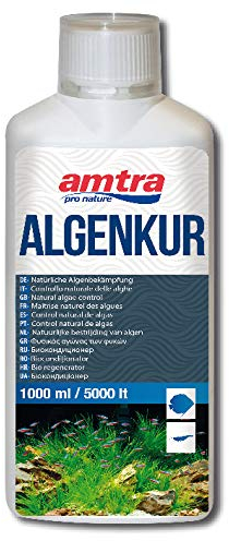 Amtra Algen-Kur - Anti alghe acquario acqua dolce, liquido per acquari, Controllo naturale delle alghe in acquari d'acqua dolce, 1000 ml