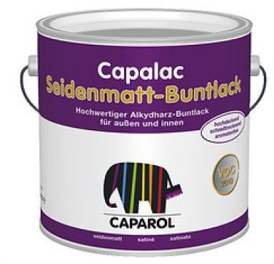 Caparol Capalac Seidenmatt Buntlack RAL 9005 Tiefschwarz 375 ML