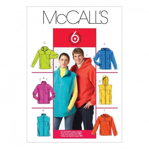 McCall's Ladies & Men's Easy Sewing Pattern 5252 - Jackets & Gilets