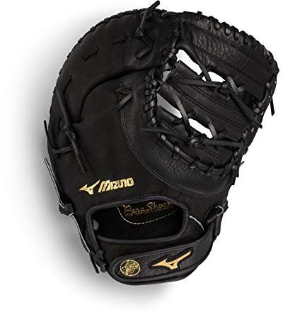 Mizuno Prospect Series Youth Baseball 31,8 cm, Schwarz | First Base Mitt, 12|Ages 9-10