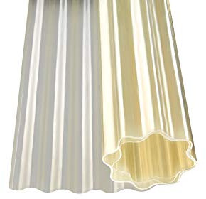 Unbekannt Polyester Wellbahn natur transparent 10000 x 2500 mm