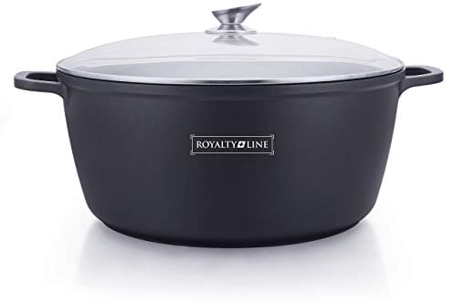 Casseroles avec revêtement en pierre et couvercle 44cm