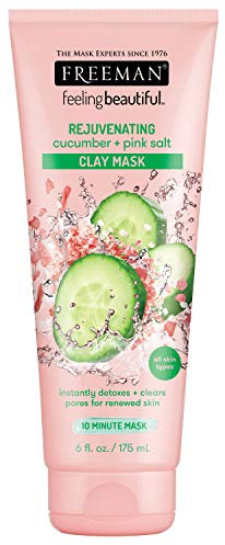 Freeman Feeling Beautiful Masque rajeunissant au concombre et au sel rose, 175 ml