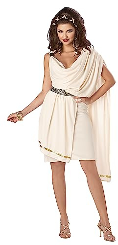 California Costumes Damen Deluxe Classic Toga, Elfenbein, X-Large(12-14)