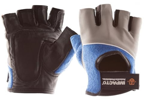 Impacto 400-00 XL Anti-Impact Gel Work Glove - Black/Blue/Grey