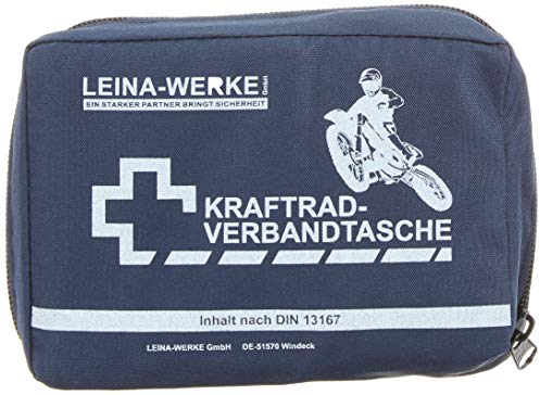 Leina Werke 17015 Kraftrad-Verbandtasche Typ II mit Klett 1-Farbig Sortiert, Color Sorted/1-color Print