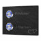 Türklingel Schiefer 2 Fach Doppel Klingel mit Gravur freier Motivauswahl und LED Klingelknopf - Modell Twin ab 9x7 cm | Mehr-Familien-Haus Klingelschild