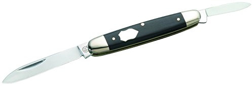 Solingen Hartkopf 324508 Taschenmesser, Ebenholz, 2-teilig, Stahl 1.4034, Neusilberbacken