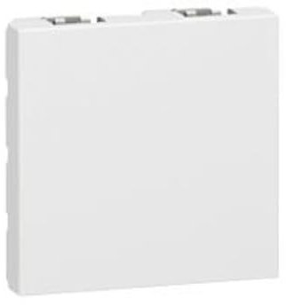Legrand 078721 Mosaic Obturateur, 2 Module, Blanc Antimicrobien