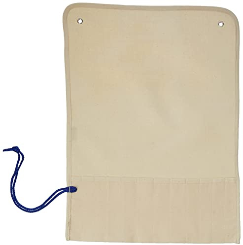 MAPAC Canvas Brush Roll-NATURAL, Fabric, 34x3x18 cm
