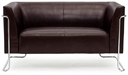 hjh OFFICE Lounge Sofa Curacao Kunstleder Braun