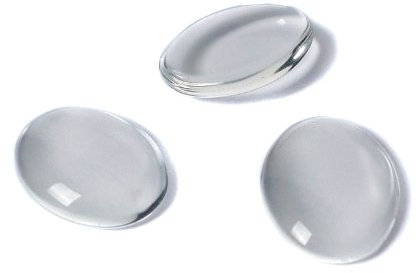 Glas Cabochons “Oval“ 18 x 25 mm - 5 Stück