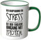 WANDKINGS® Tasse, Spruch Der Hauptgrund für Stress ist der tägliche Umgang mit Idioten. - GRÜN