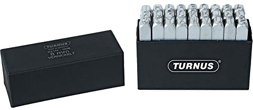 Turnus 331-008 Schlagbuchstabensatz Schrifthöhe vernickelt 27-teilig, 8mm, 1 Stück