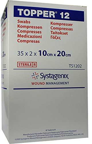 TOPPER 12 Kompr.10x20 cm steril 35X2 St