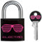Master Lock Cadenas vestiaire Motif Electro Noir 30 mm