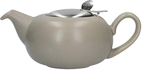 Bruno Evrard Théière Kaki en faïence avec Filtre INOX 0,6L - New Pebble