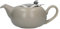 London Pottery Pebble Small Teapot with Infuser for Loose Tea, Stoneware, Matte Putty, 2 Cup (500 ml)