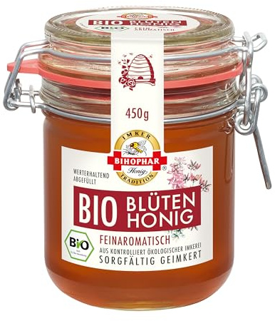 BIHOPHAR Bio Blüten-Honig flüssig, 450g