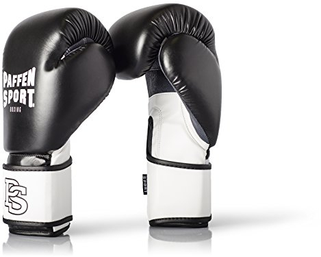 Paffen Sport «FIT» Boxhandschuhe für das Training; schwarz/weiß; 12UZ