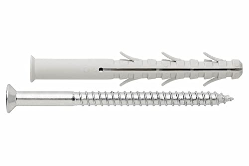 Index tc6 a10140 Queue Nylon Sechs Flügel + Schraube Gewinde Holz Senkkopf 10 x 140