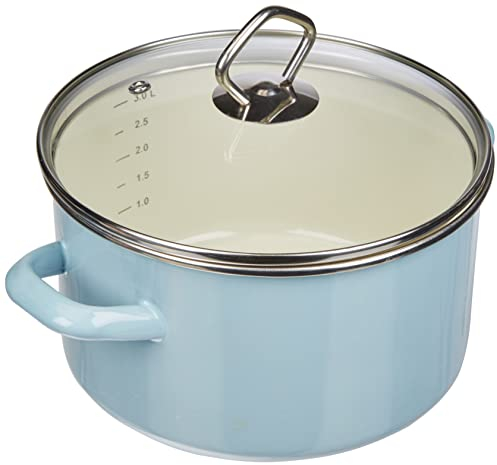 Krüger Fleischtopf Sylt 20 cm, Emaille, blau