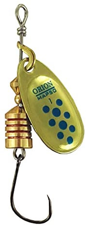 MAPSO- 5 Cucharillas de Pesca Orion-1 OA 3,50 GMS. Anz. Simple sin Muerte