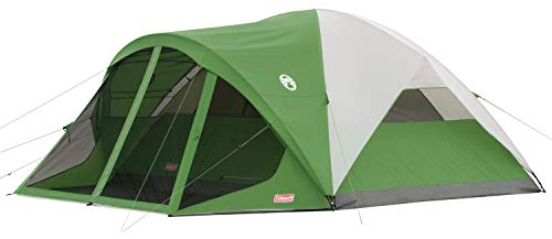 Coleman Unisex-Erwachsene 2000007824 Zelt Evanston Screening 8 C001, Mehrfarbig/Meereswellen (Ocean Tides), 8-Person